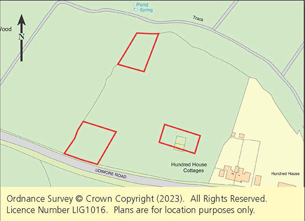 Lot: 64 - THREE PLOTS OF LAND EXTENDING TO OVER HALF AN ACRE -